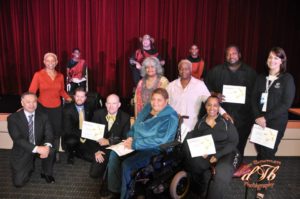 Group photo of SHOWAbility Supporters at The Shepherd Center for Voices Enabled Ensemble (VEE) Kickoff Concert.