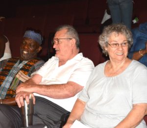 Photo of former Board Member Jibri Rahman with Bob and Pat Taylor (Rusty’s parents) enjoying the SHOWAbility concert.