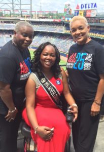 Mrs. Wheelchair International, Yvette Peguese, pictured with SHOWAbility Executive Director Myrna Clayton and SHOWAbility Board Chair, Twanda Black.