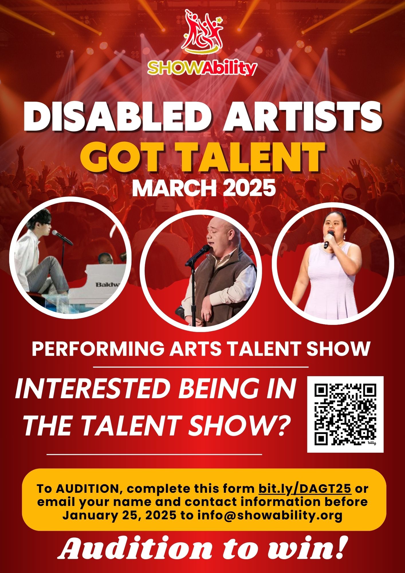 SHOWAbility Audition Flyer